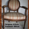fauteuil médaillon