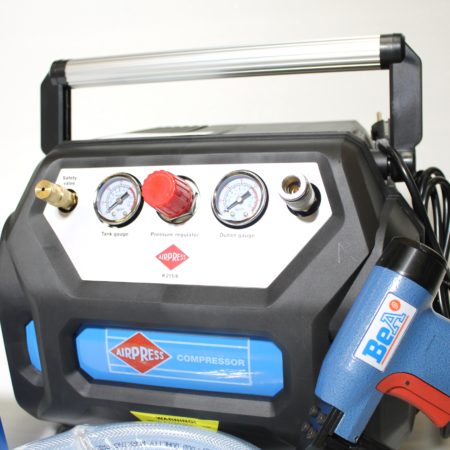 Alternative view of Kit compresseur + agrafeuse Bea type 71+ tuyau + boite d'agrafe