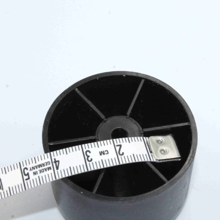 Alternative view of pied pour fauteuil ou pouf, diamètre de 5cm /3.5cm de haut
